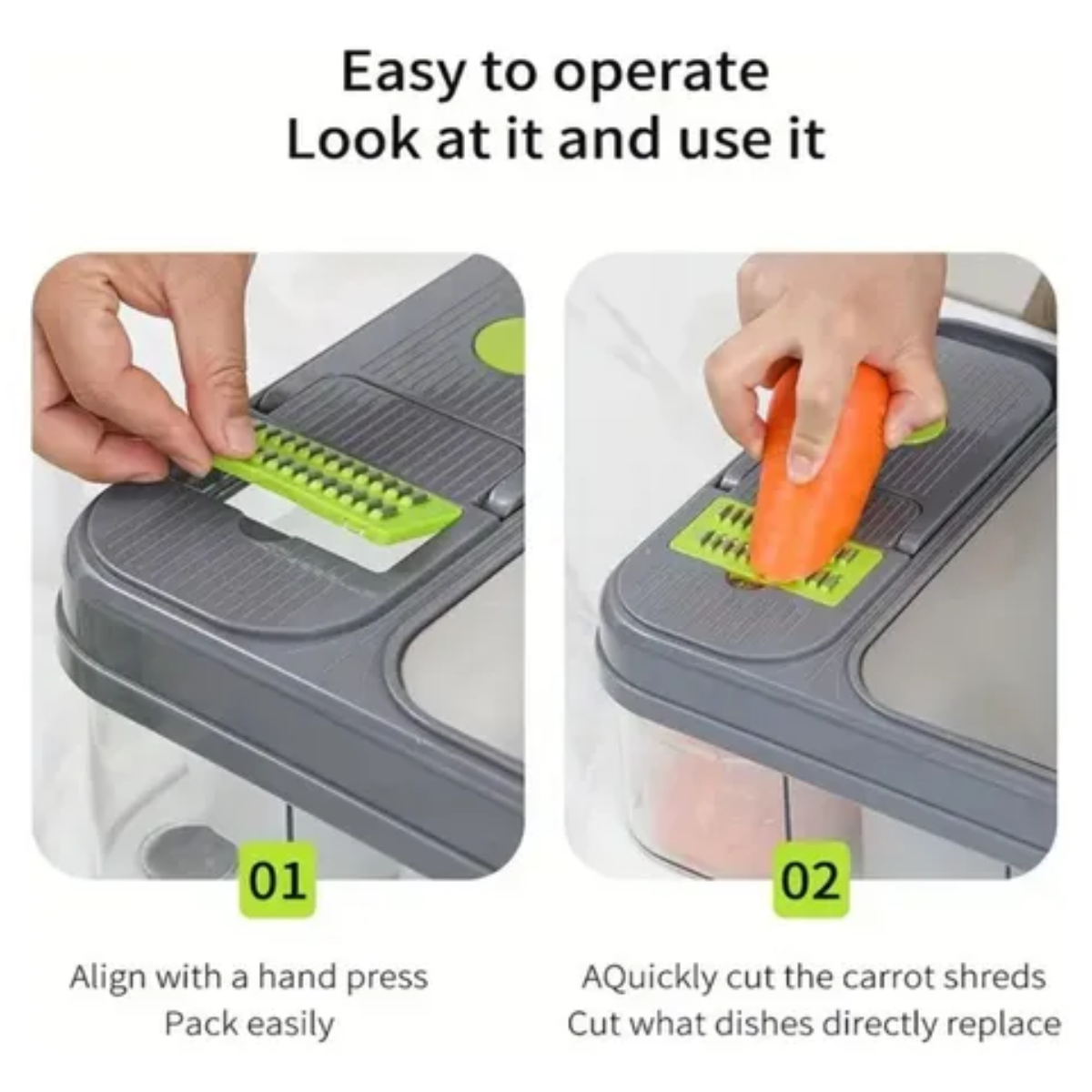 Miniatura 2 de Cortador De Verduras Mandolina 6 En 1